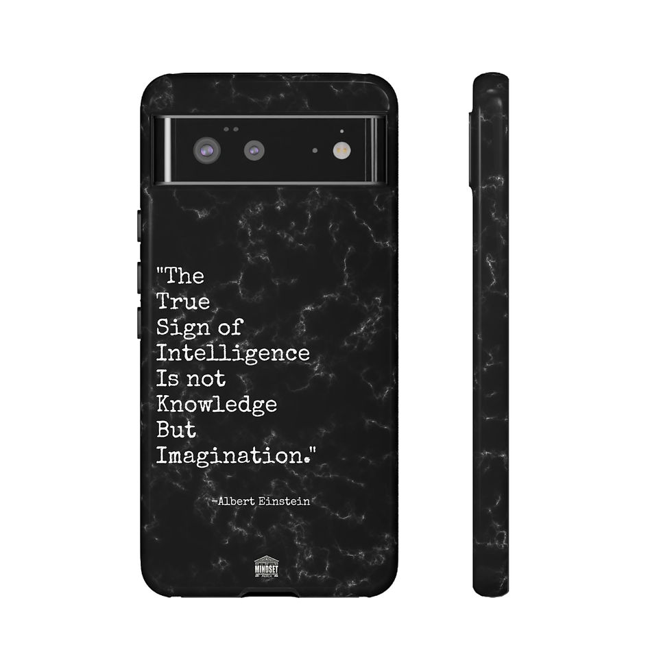 Thumbnail: Black Marble Einstein Google Pixel Case
