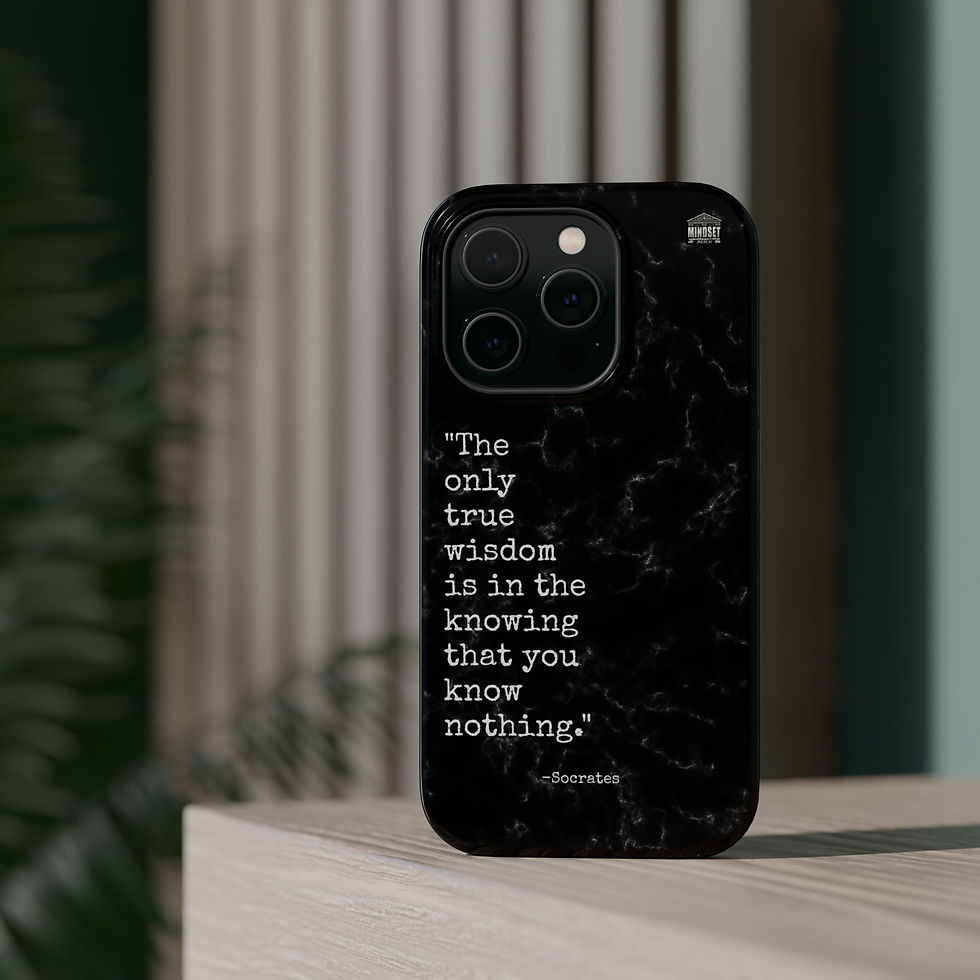 Thumbnail: Black Marble Socrates MagSafe Case