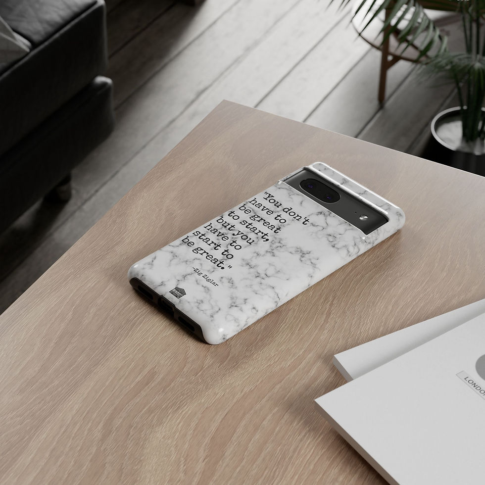 Thumbnail: White Marble Ziglar Google Pixel Case