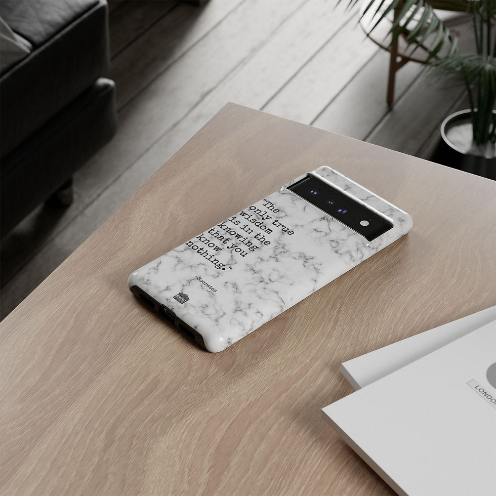Thumbnail: White Marble Socrates Google Pixel Case