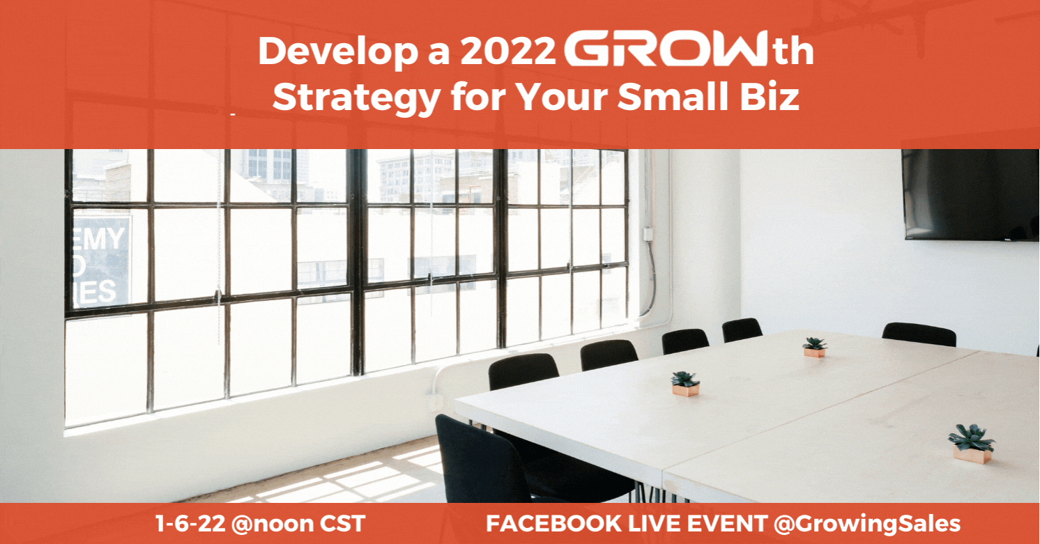 Develop a 2022 GROWth Strategy Facebook LIVE