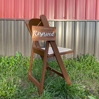 Ceremony Reserved Sign