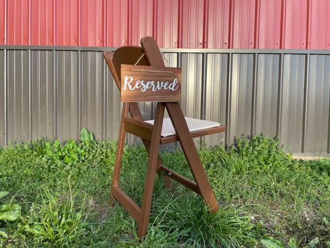 Ceremony Reserved Sign