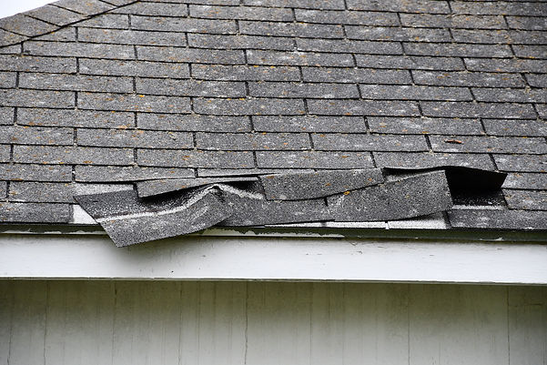 Roof Damage from Hail and Wind - Repair