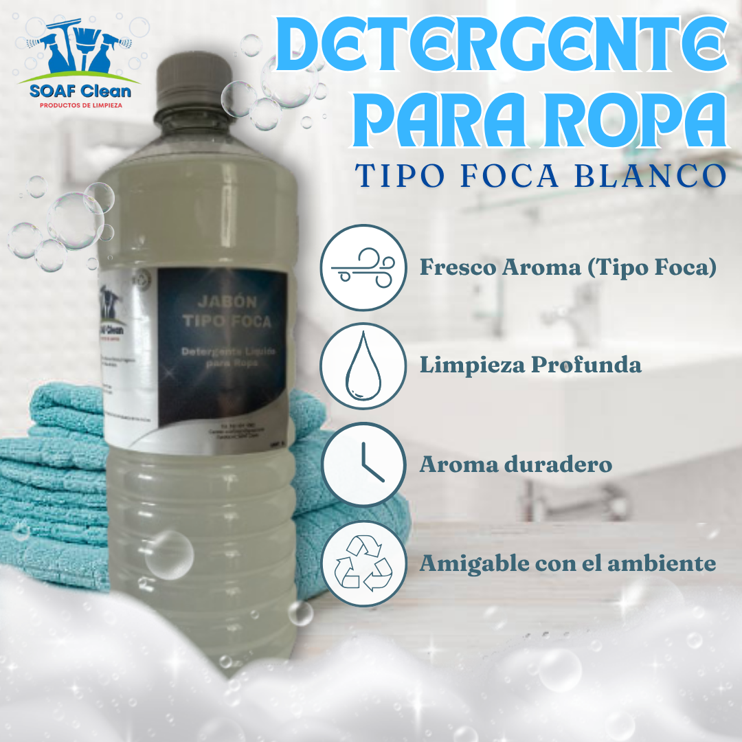 Detergente Tipo Foca Blanco
