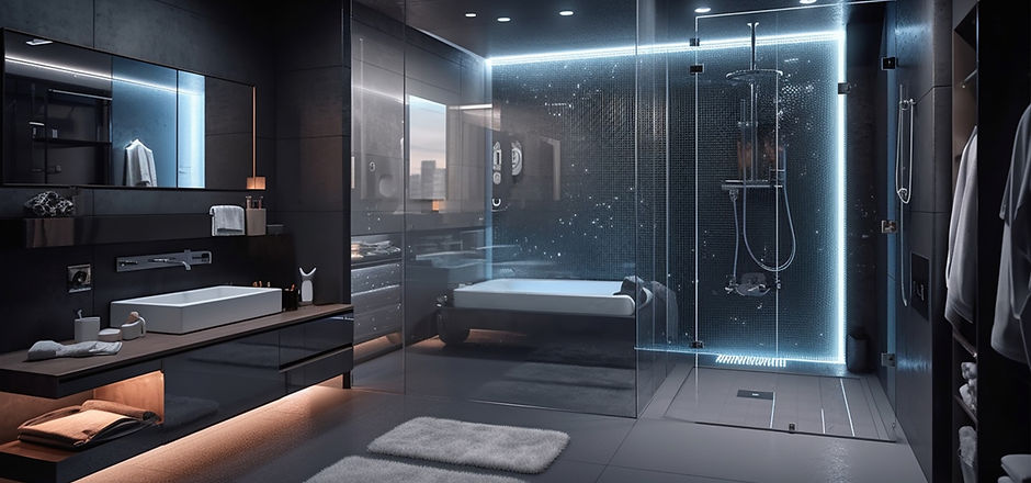 Salle de bain futuriste