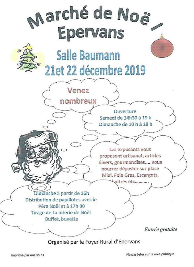 Exposition au Marché de Noël à Epervans