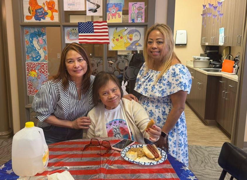 TLC member with family