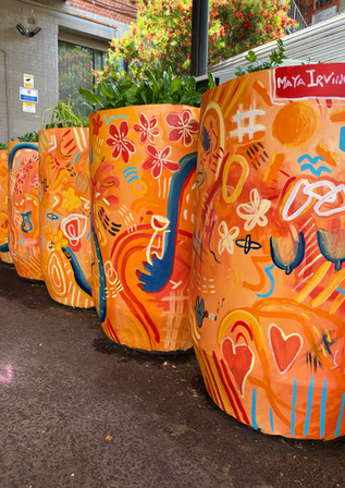 Mural painted at the Nightcat, 2020