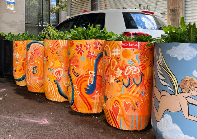 Mural painted at the Nightcat, 2020
