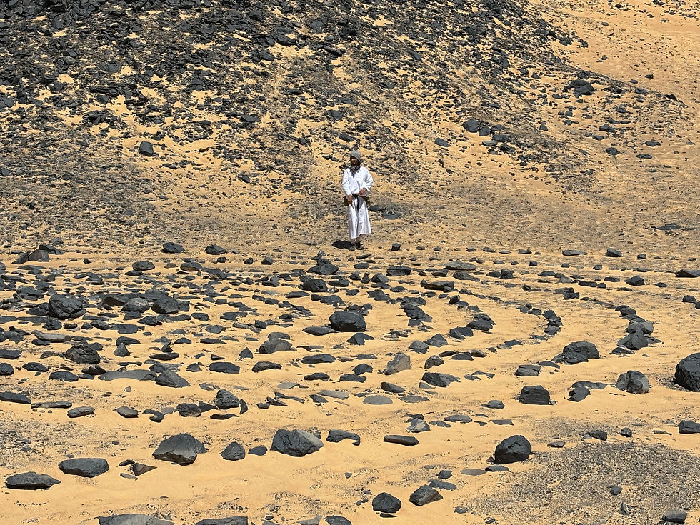 Stone Spiral in the Black Desert - Katy Sophia