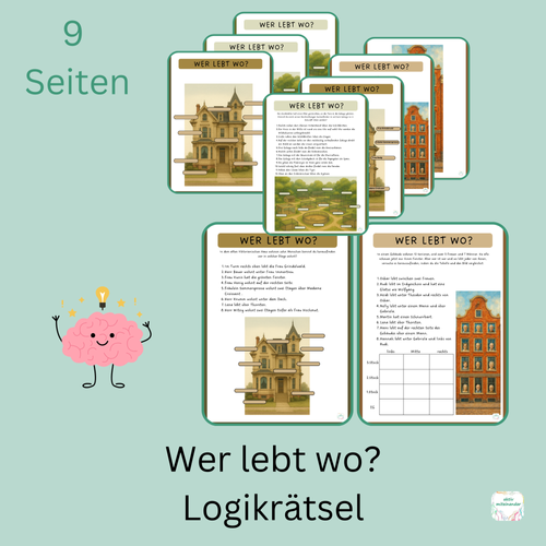 Wer lebt wo? Logikrätsel