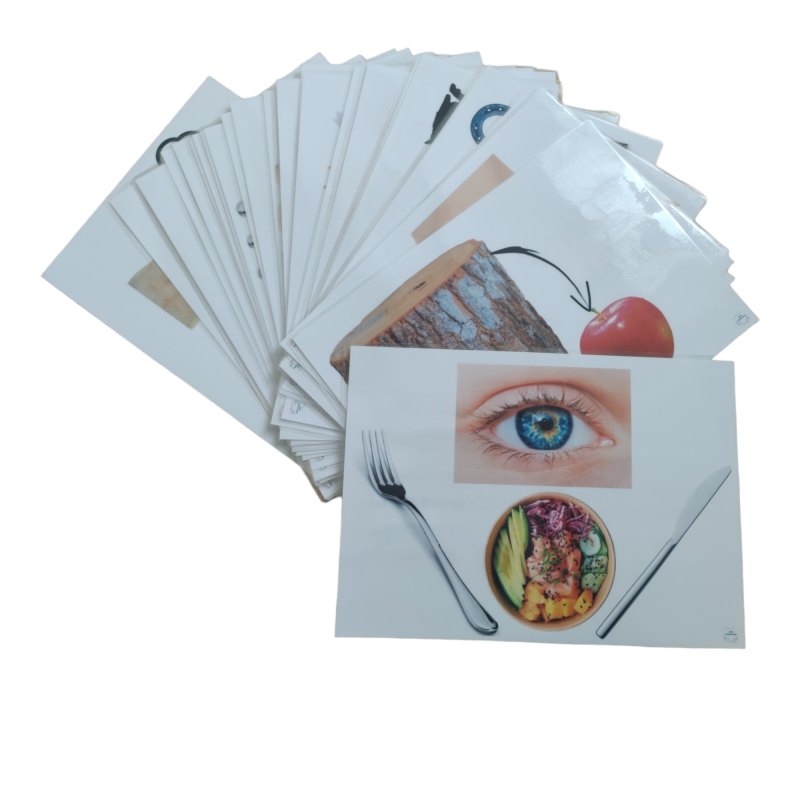 A4 laminierte Bilder mit aufgedruckten Sprichwörtern