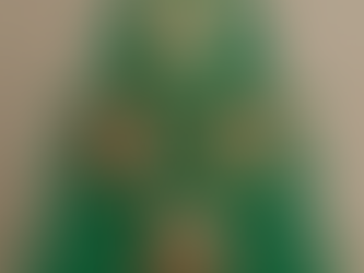 Grüner Kartontannenbaum mit alten Bilder