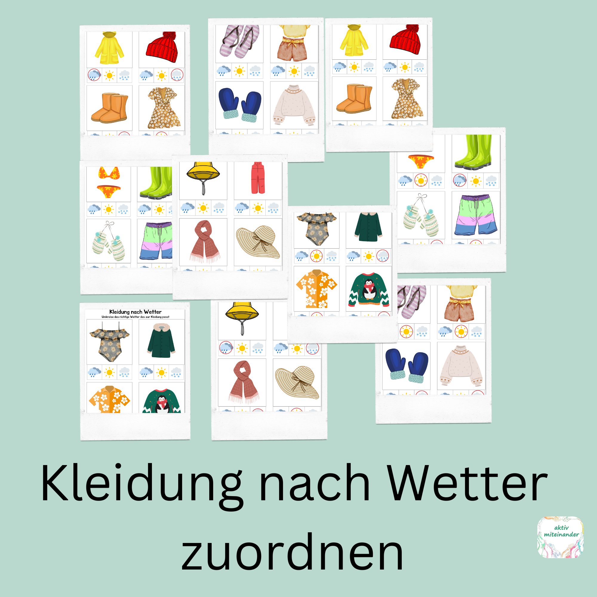 Kleidung nach Wetter zuordnen