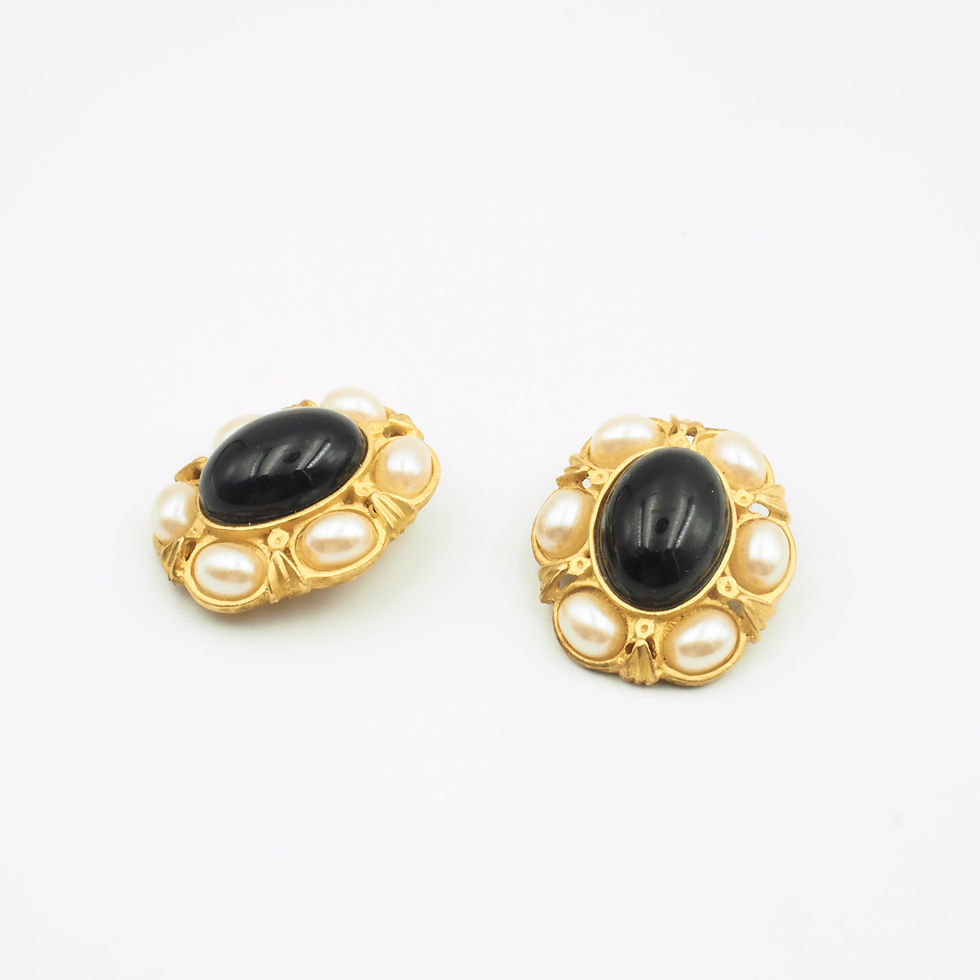Thumbnail: ANN TAYLOR vintage clip on earrings