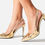 Thumbnail: GOLD GETTIN DOWN CHAIN EMBELLISHED PUMP