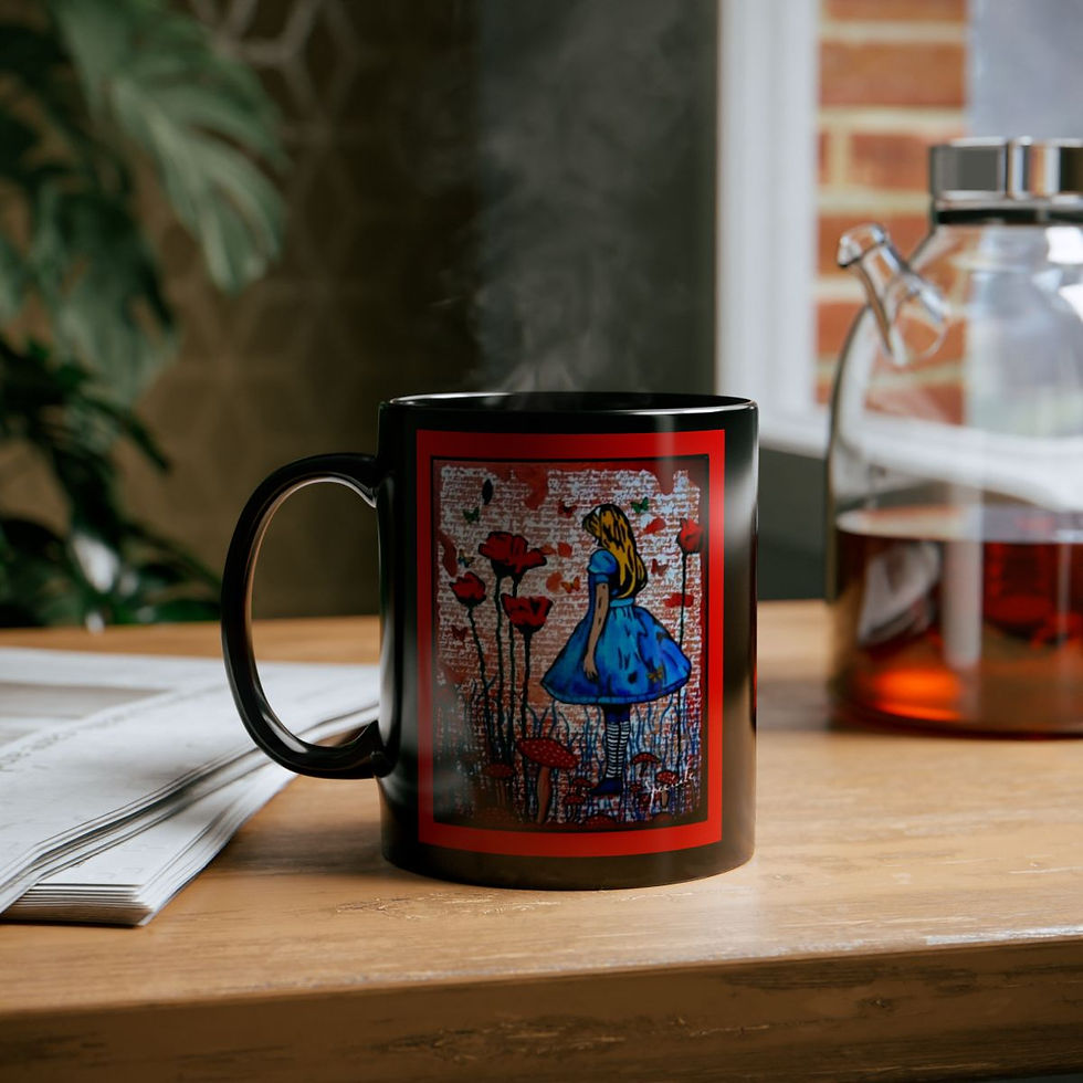 Thumbnail: Alice - Black Mug (11oz, 15oz)