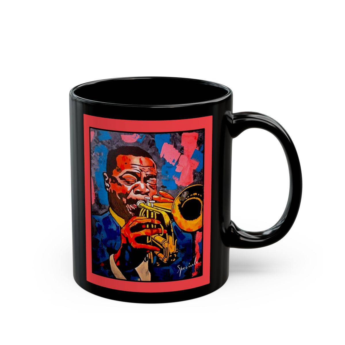The Trumpet Player - Black Mug (11oz, 15oz)