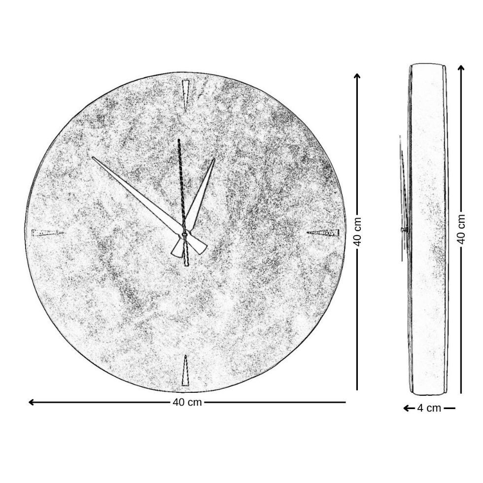 Thumbnail: Gizli Bölmeli Sessiz Mekanizmalı Hakiki Deri Duvar Saati-Asphalt