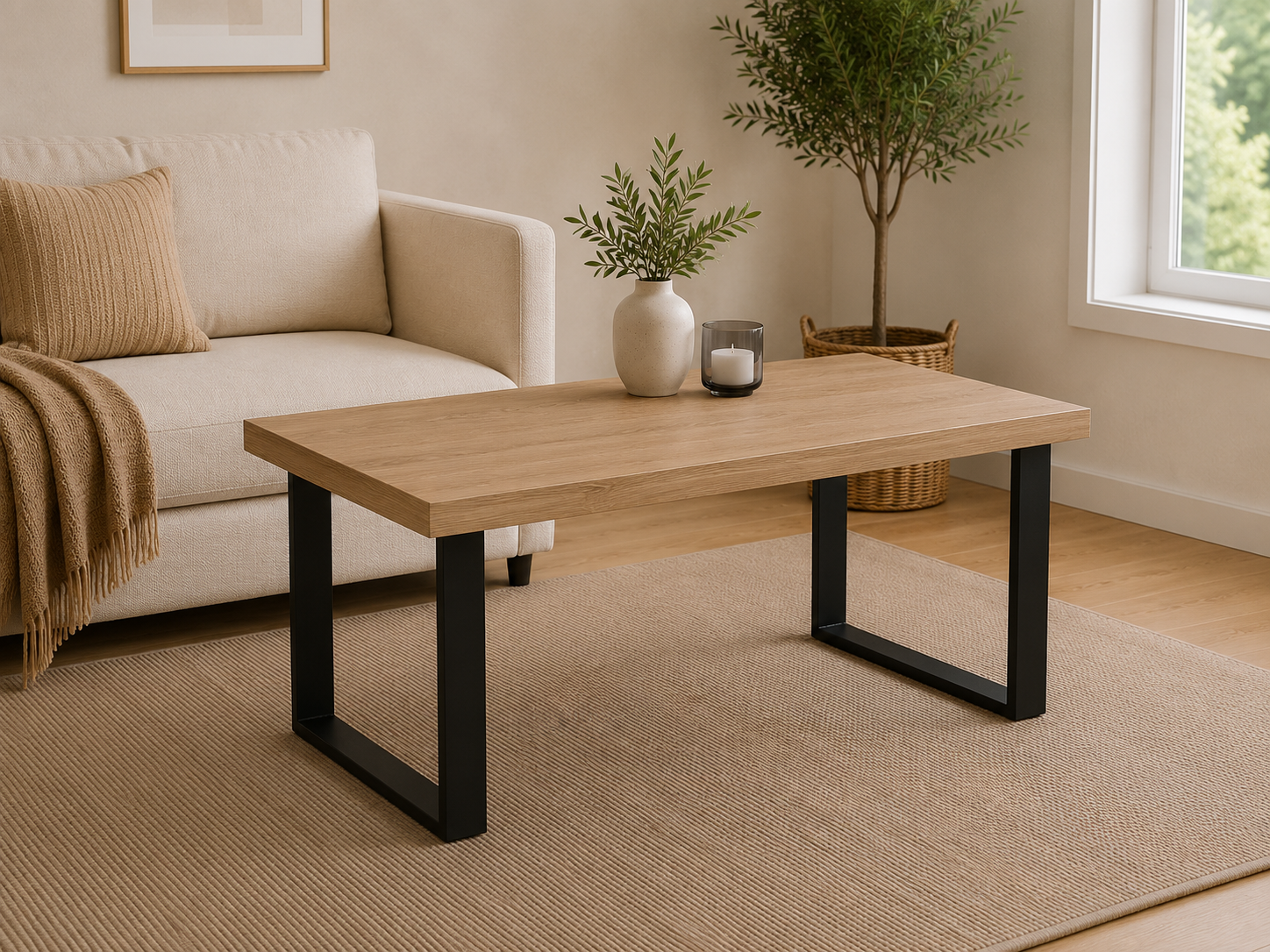 Mesa de comedor de madera REYNA