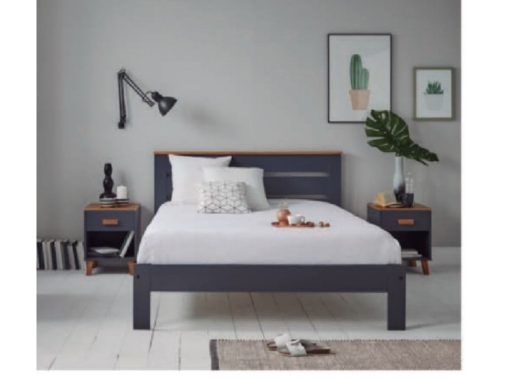 Jade single bed in Grey