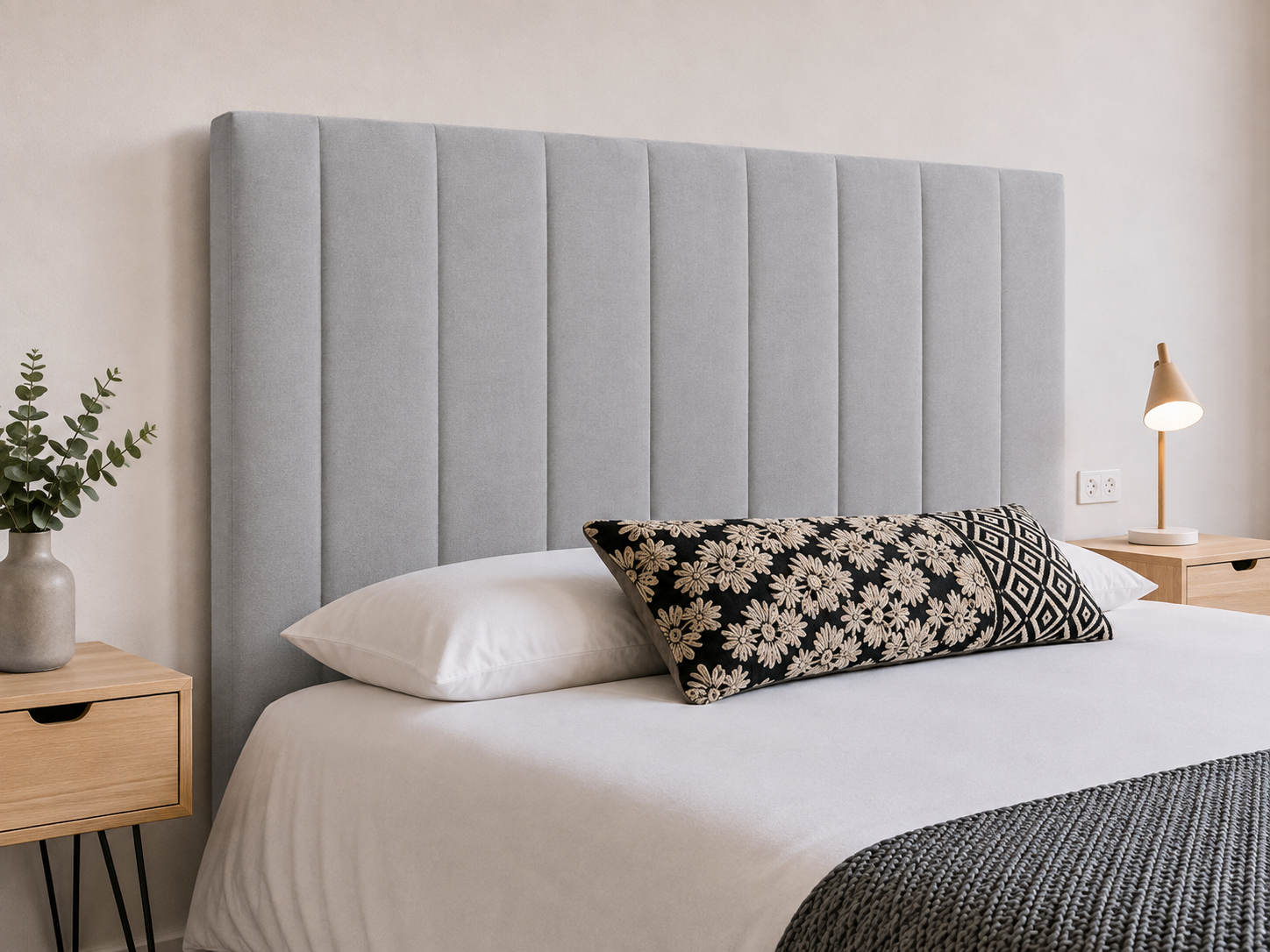 NEW YORK Full Length Fabric Headboard