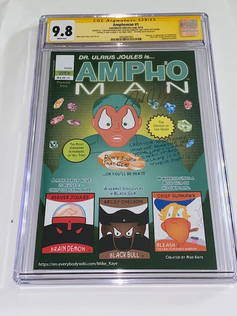 AMPHOMAN #1 FEBRUARY 2012 CGC 9.8 NM/MINT SIGNATURE SERIES / FIRST AMPHOMAN
