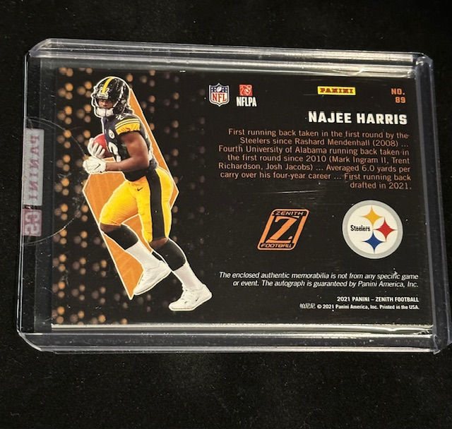 Back of item