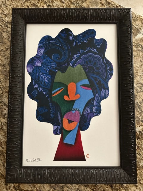 Front of Jimi Hendrix Portrait by David Cowles Limited Edition 151/300