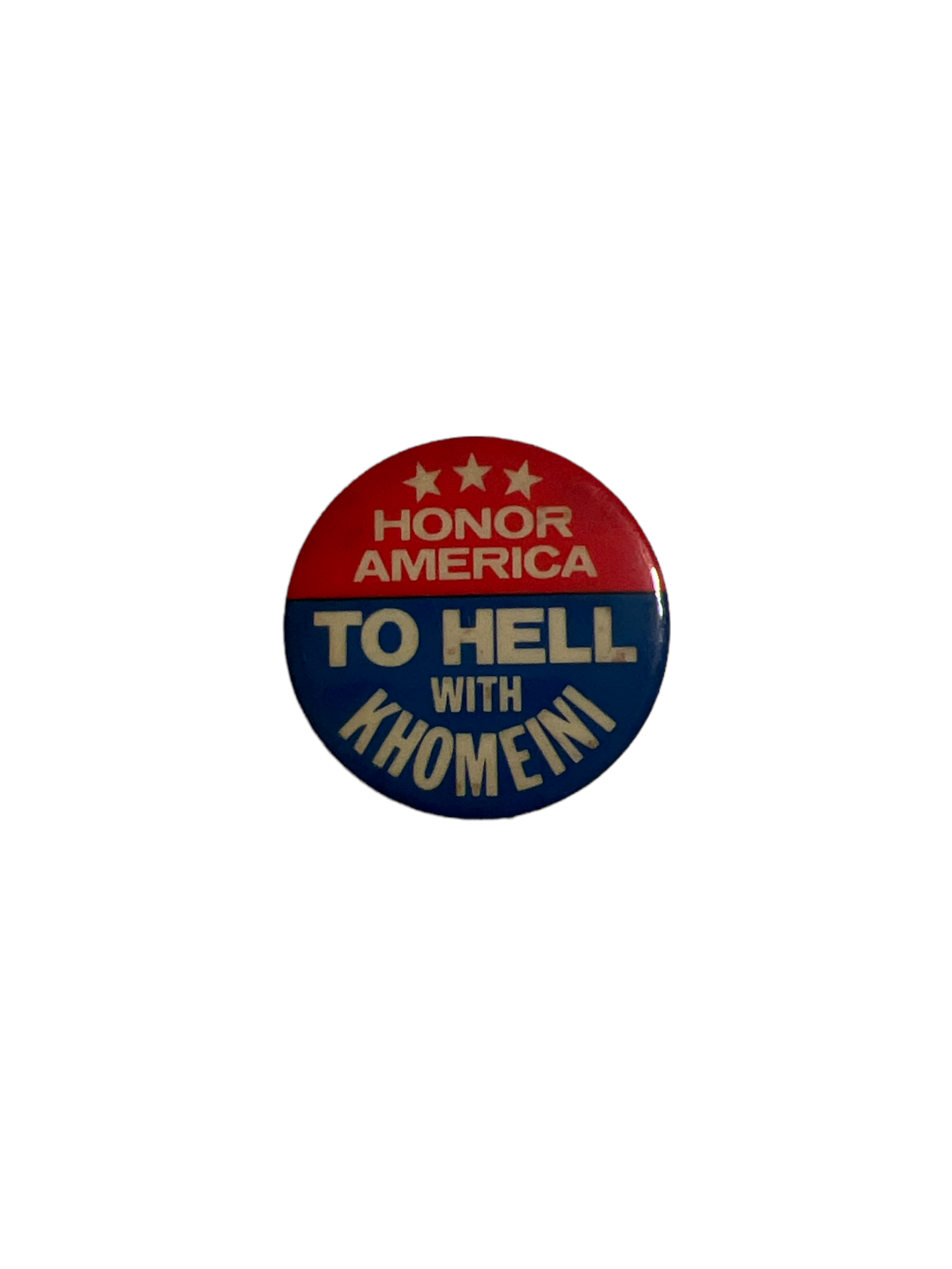 front of button