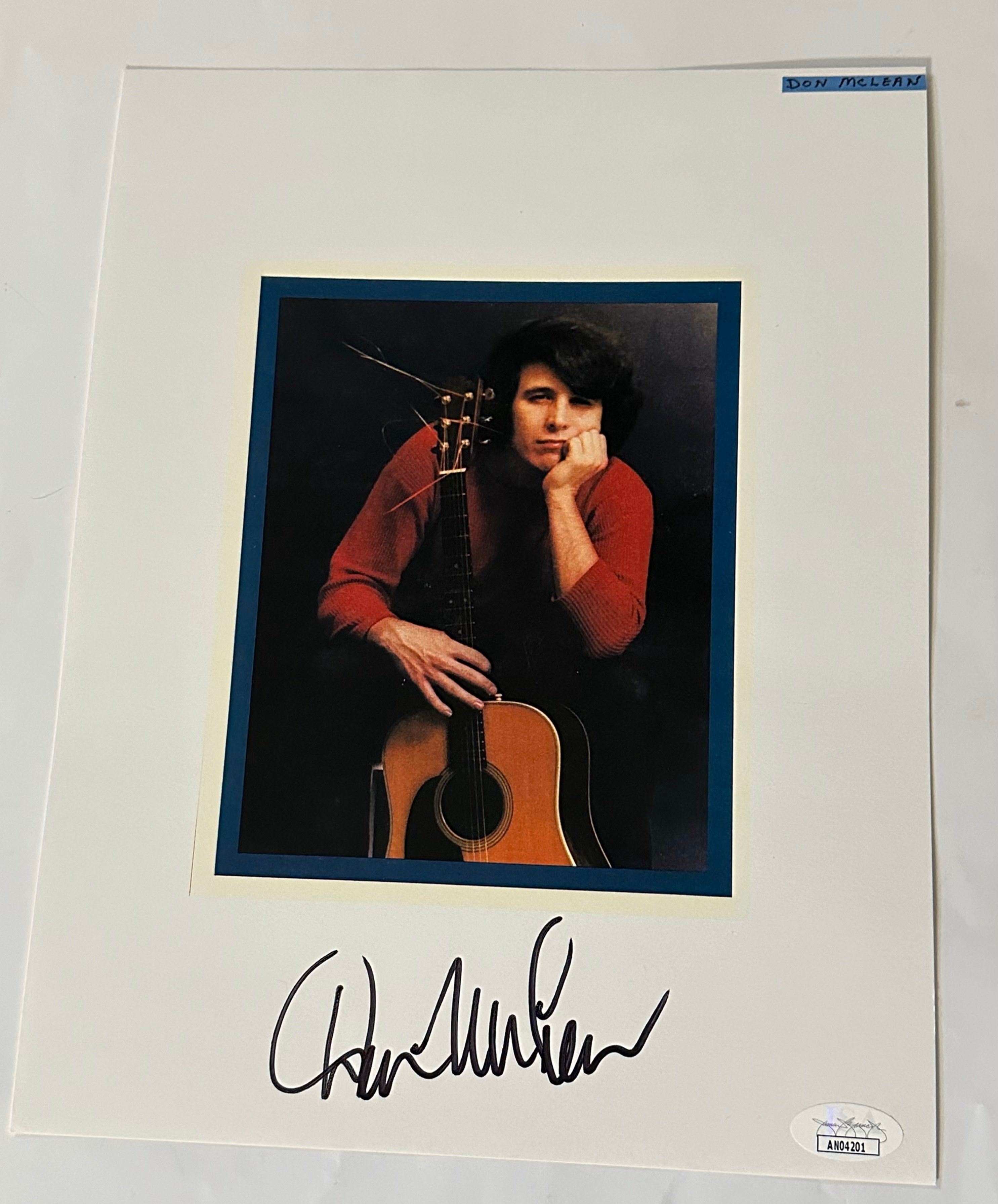 Don McLean Autographed Item (JSA)