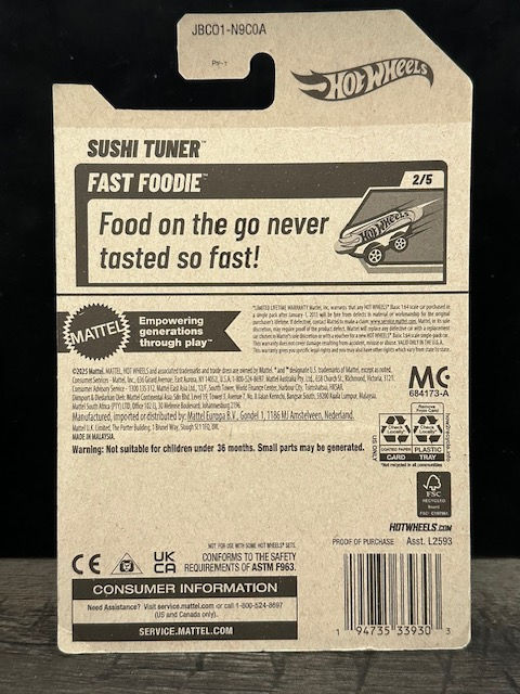 Back of item