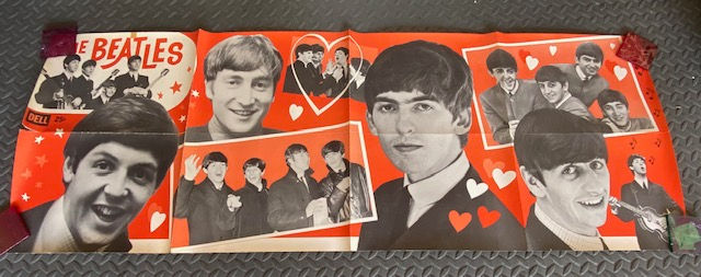 The Beatles Original Dell Poster Large Scale 1964