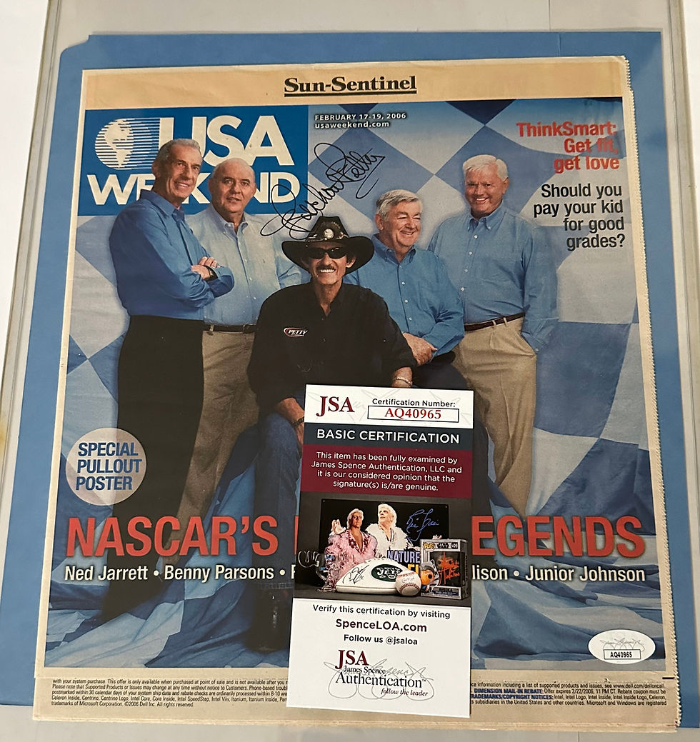 Thumbnail: Richard Petty NASCAR Champion Autographed Item (JSA)