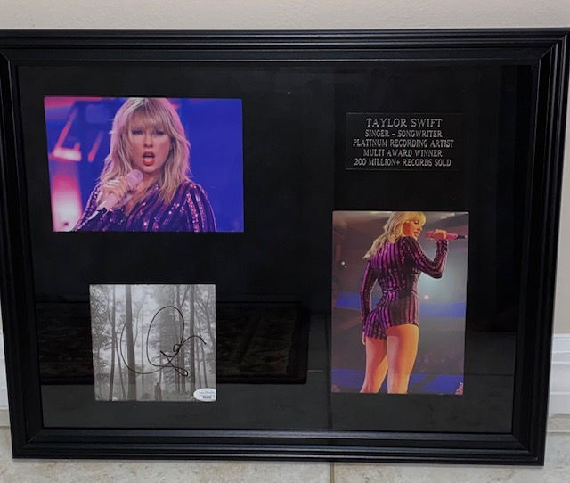 Taylor Swift Autographed Framed Item (JSA)