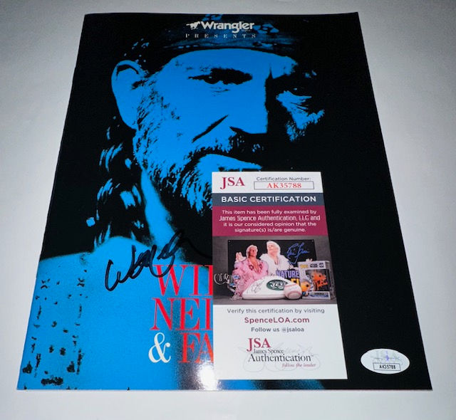 Thumbnail: Willie Nelson Autographed Program (JSA)