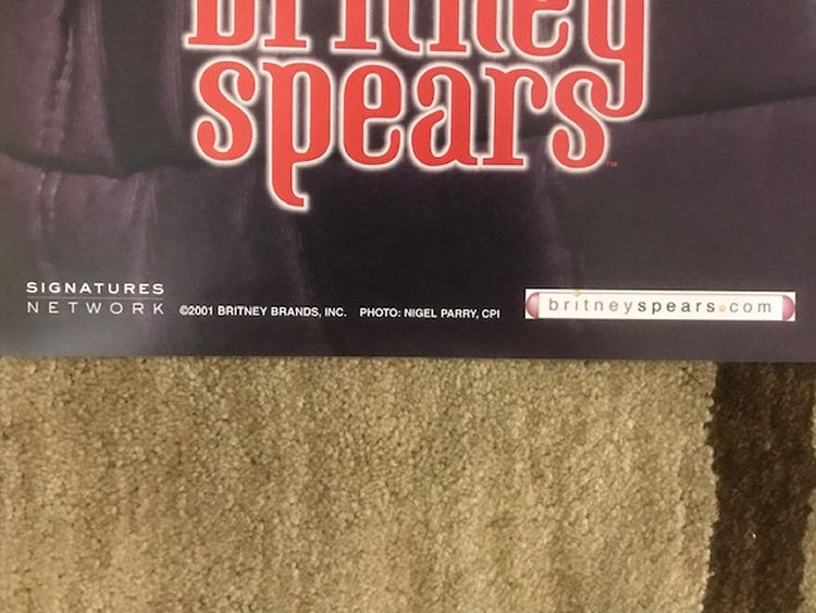 Thumbnail: Britney Spears Original Red Boots- Vintage Poster 2001