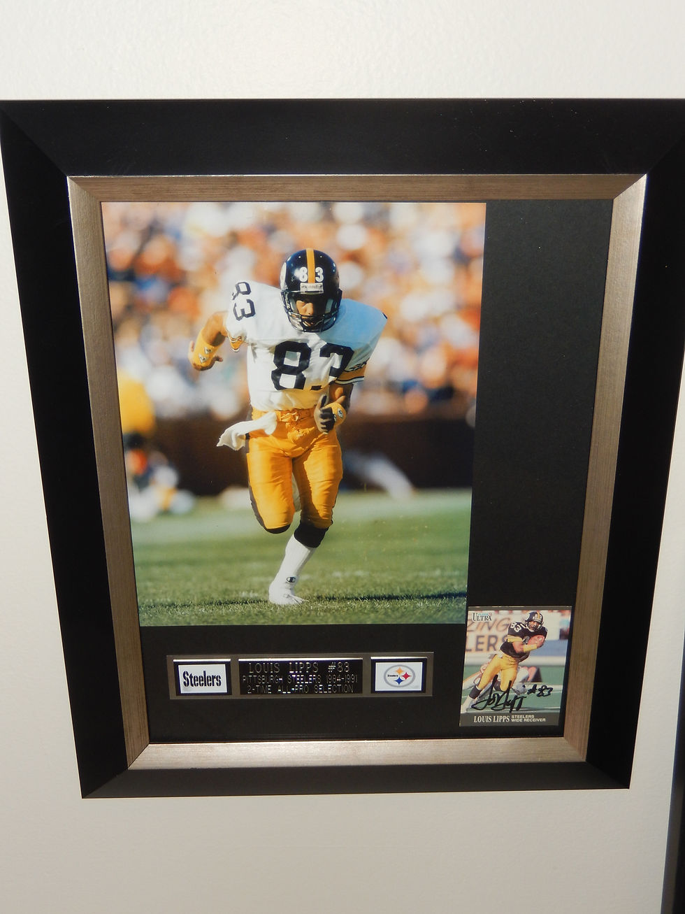 Pittsburgh Steelers WR Louis Lipps Framed Autograph