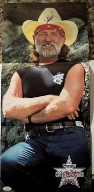 Willie Nelson Autographed Program Poster (JSA)