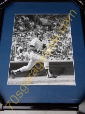 Front of Reggie Jackson New York Yankees Photo in Black Frame