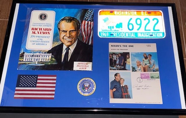 Thumbnail: President Richard Nixon & Pat Nixon Autographed 1969 Inauguration Items JSA LOA