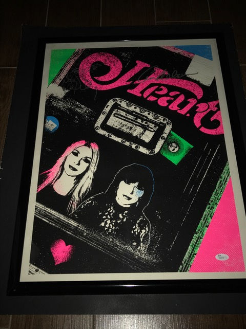 Thumbnail: Ann Wilson and Nancy Wilson Heart Signed Tour Poster (JSA)