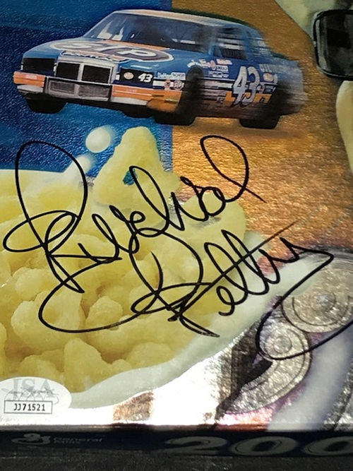Thumbnail: NASCAR Richard Petty Autographed Cheerios Number 43 Collectible Cereal Box (JSA)