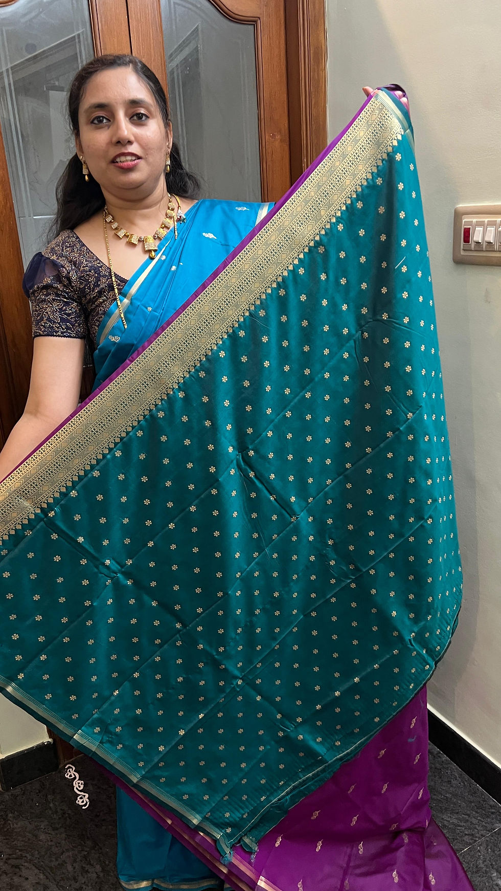 Thumbnail: "Stunning 5-Color Silk Saree with Rich Zari Detailing"