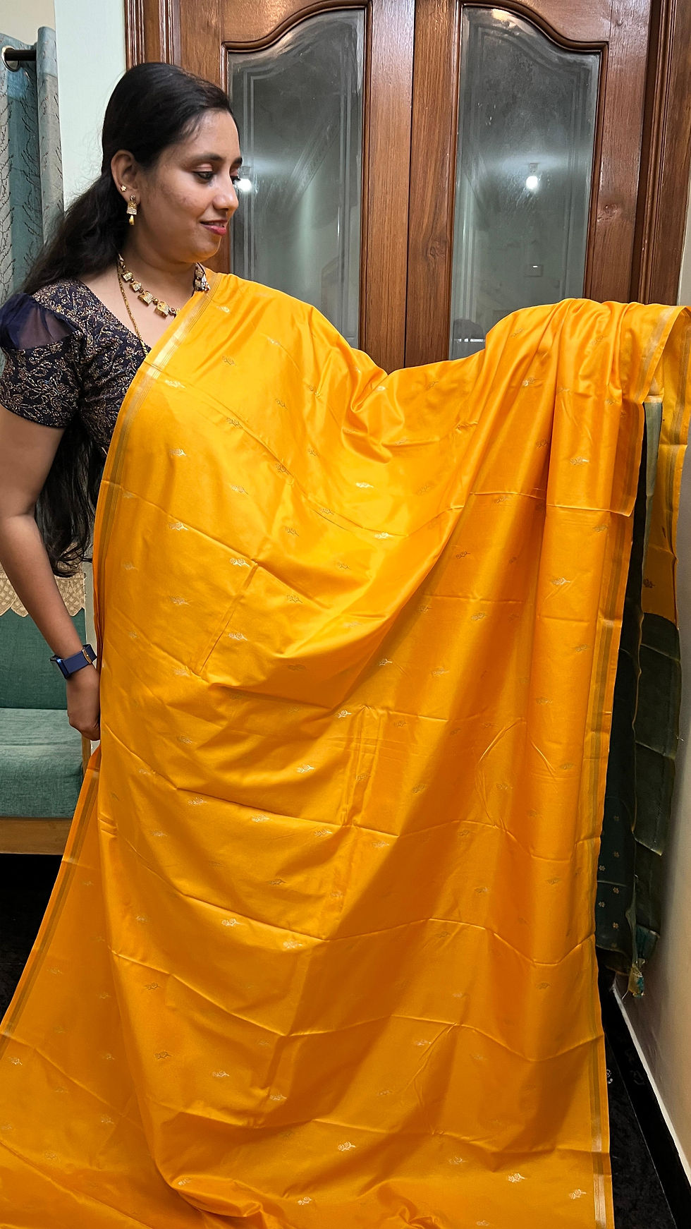 Thumbnail: "Stunning 5-Color Silk Saree with Rich Zari Detailing"