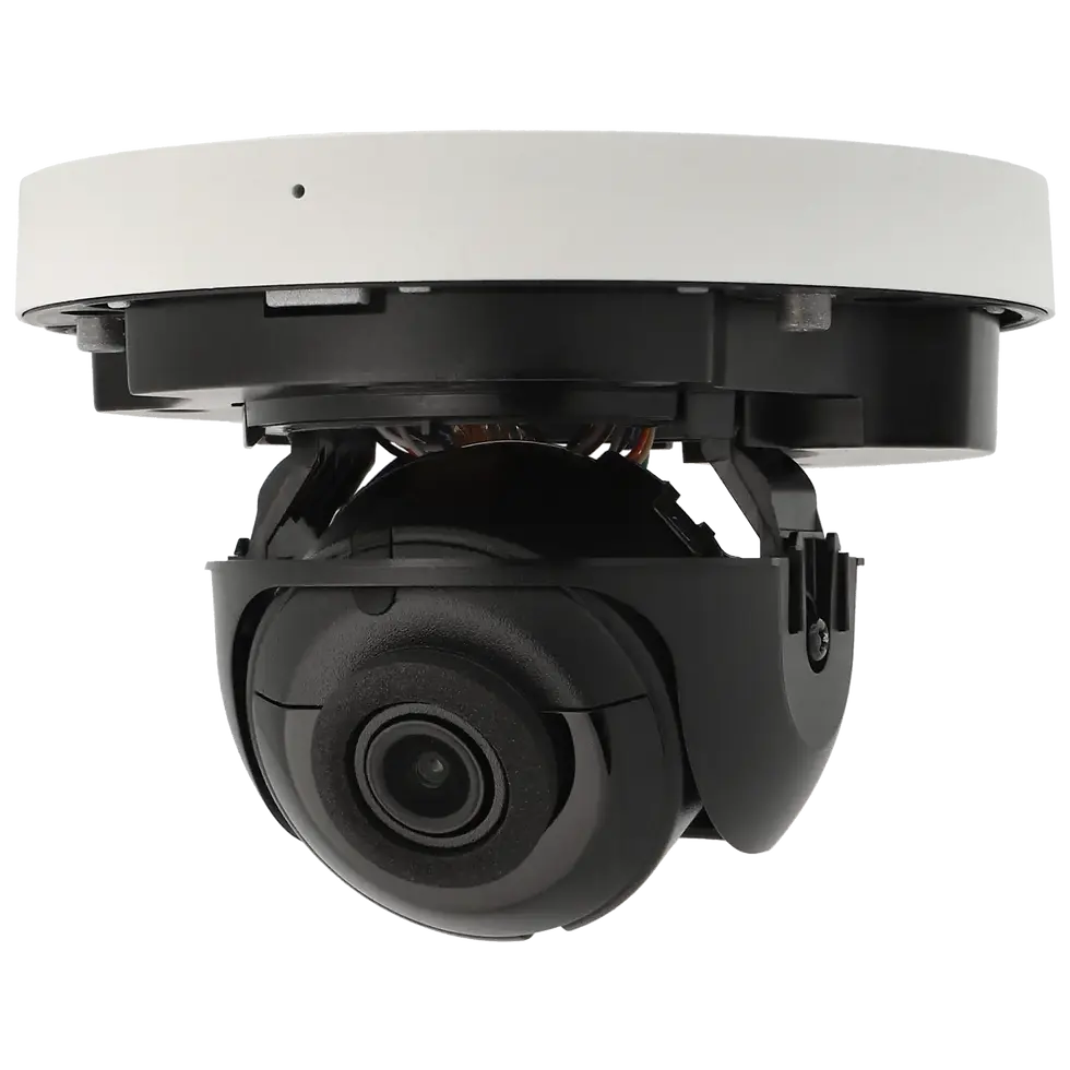 Cámara minidomo IP de 8 Mpx y óptica fija