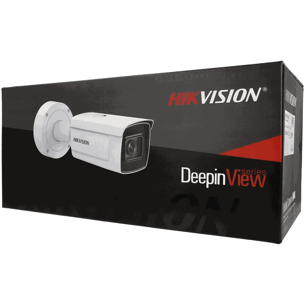 Cámara bullet IP de 2 Mpx y óptica varifocal motorizada (zoom)