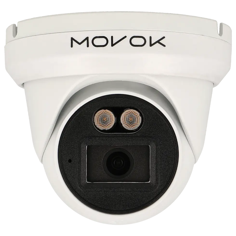 Cámara minidomo IP de 4 Mpx y óptica fija