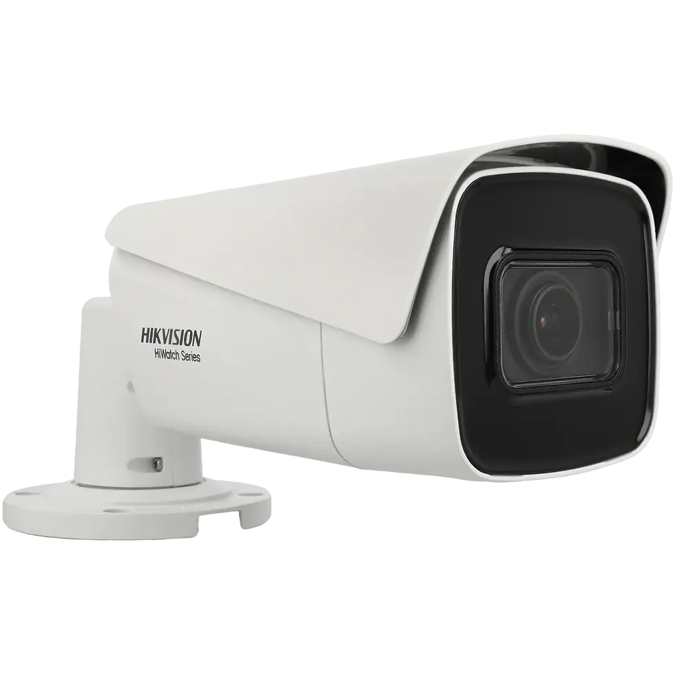 Cámara bullet IP de 8 Mpx y óptica varifocal motorizada (zoom)